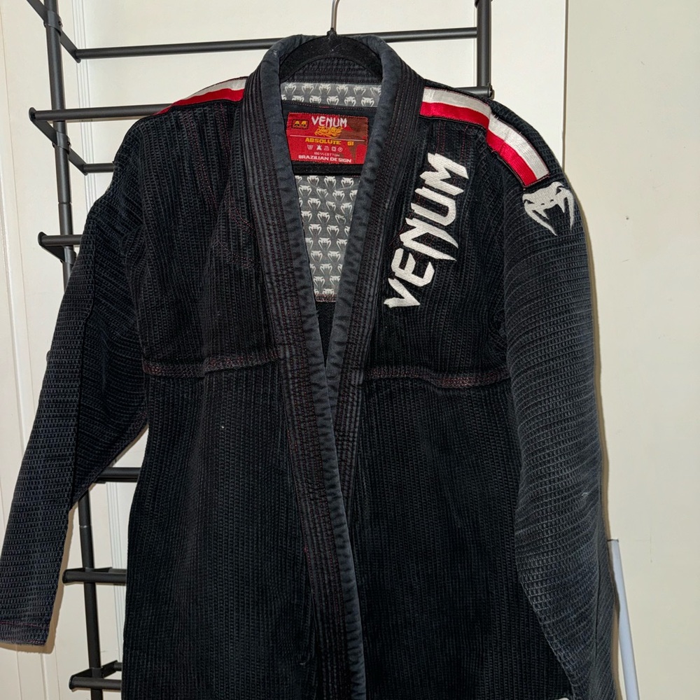 Venum Black and Red Men's Martial Arts Jujitsu Jacket
